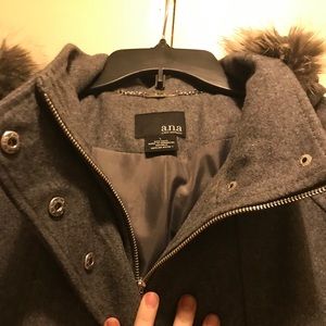 A.N.A Coat with fur